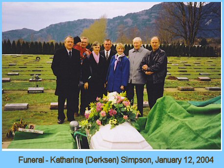 Funeral - Katharina (Derksen) Simpson