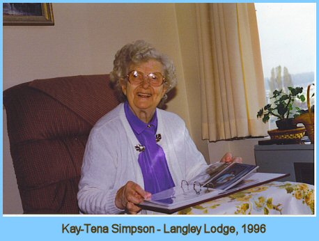 Mom at the Langley Lodge, 1996
