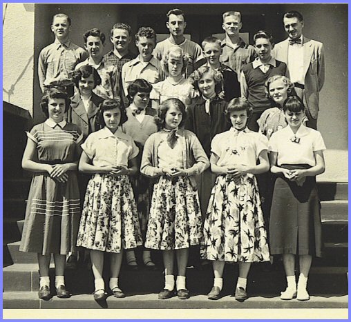 Yarrow School - Grade Eight Class (1953-54)