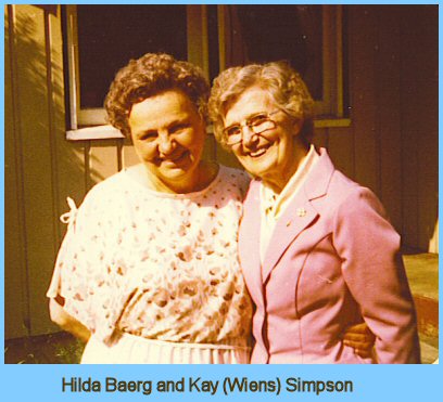 Hilda Baerg and Kay (Wiens) Simpson