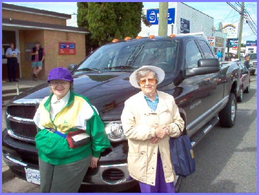 Yarrow Days' Parade, June 4, 2005  - Edith Knox and Ethel Knox